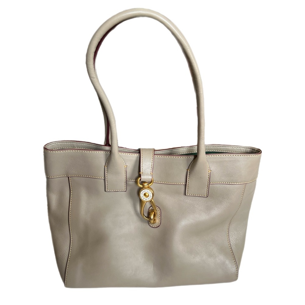 Dooney & Bourke Tan Amelie Florentine Vacchetta Leather Tote Bag Purse